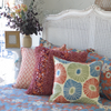 Eco-friendly Cotton Cushion Cover Blue Spice Floral (45x45cm) - Gaya Alegria