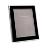 Photo Frame Black Lacquer & Silver Curve Frame - Gaya Alegria