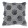 Cotton Cushion Cover - Zailey Dark Grey (M/45x45cm) by Gaya Alegria