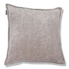 Velvet Block Printed Cushion Cover -  Zeren Light Grey (50x50cm) by Gaya Alegria