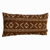 Cotton Block Printed Cushion Cover - Zabana Brown (30 x 60 cm) by Gaya Alegria