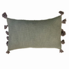 Cotton Cushion Cover - Zondra Sage (40x60 cm) by Gaya Alegria