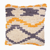 Cotton Cushion Cover -  Zada grey Orange (45x45cm) by Gaya Alegria