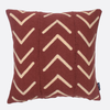 Cotton Block Printed Cushion Cover -  Zaki Brown (45x45cm) by Gaya Alegria