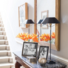 Photo Frame Black Lacquer & Silver Curve Frame - Gaya Alegria