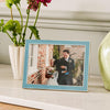 Photo Frame French Blue Lacquer & Silver Frame - Addison Ross by Gaya Alegria