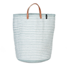 Mono Basket - Nora Light Blue (XL) - with Leather Handles