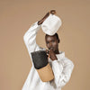 Mono Basket - White (XS) with leather loop
