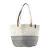 Mono Bag - Ella Coastal Style Light Gray with Long Leather Handles