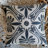 Eco-Friendly Cotton Cushion Cover Klasik Black Natural (50x50 cm) - Gaya Alegria