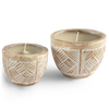 Soy Beeswax Weave Bowl Candle with organic essential oils (Small) - Gaya Alegria