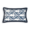 Cotton Cushion Cover Nour Big Dark Navy (30x50cm) by Gaya Alegria