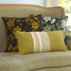 Soft Silky Rayon Twine Cushion Cover Crochet Waffle Weave Green (30x60cm) - Gaya Alegria