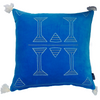 Velvet Cushion Cover - Zelena Aqua Blue (52x52cm) by Gaya Alegria