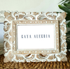 Photo Frame - Bingkai White Washed Large - Gaya Alegria