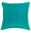 Velvet Cushion Cover - Baldu Teal (50x50 cm) by Gaya Alegria