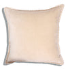 Velvet Cushion Cover Baldu Warm Ivory (50 x 50 cm) - Gaya Alegria