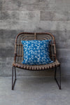 Cotton Cushion Cover Jamile Dark Navy (45x45cm) by Gaya Alegria