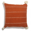 Raw Cotton Cushion Cover  Belia Orange (50x50cm) - Gaya Alegria