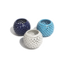NOW 35% OFF!!!  Candle Holder Bianco Oval White, Dark Navy or Turquoise - Gaya Alegria