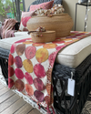Handmade Cotton Cushion Cover Watercolour Lonara Big (50x50cm) by Gaya Alegria