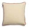 Cushion Cover - Baldu Off White & Orange border