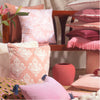 Cotton Cushion Cover Jacynthia Pink Leo (50x50cm) by Gaya Alegria