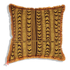 Handmade Cotton Cushion Cover Burki Choclate (50x50cm) by Gaya Alegria
