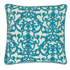Eco-friendly Cotton Cushion Cover Lavanda Teal - Gaya Alegria