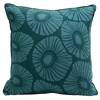 Cushion Cover - Dark teal green flower (L/50x50cm) | Gaya Alegria 