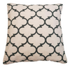 Embroidered Cotton Cushion Cover Cecile Gray (50x50cm) by Gaya Alegria