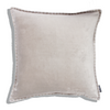 Velvet Cushion Cover - Baldu Cloud Grey (65x65cm) by Gaya Alegria