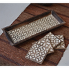 Carved Wooden Mini Tray Chestnut - Gaya Alegria