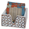 Eco-Friendly Cotton Coaster Passion Fruit Flower Blue Spice (set of 4) - Gaya Alegria