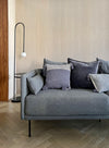 Eco-friendly Cotton Cushion Cover Wrinkie Gray (30x60cm) - Gaya Alegria
