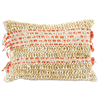 Eco-friendly Cotton Cushion Cover Crochet Orange Beige (50x65cm) - Gaya Alegria