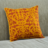 Eco-friendly Cotton Cushion Cover Lavanda Turmeric Orange (M/45x45cm) - Gaya Alegria