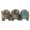 Wooden rustic pigs (set of 3) - Gaya Alegria