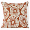 Eco-friendly Cotton Cushion Cover Floral Orange (45x45cm) - Gaya Alegria