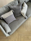Eco-friendly Cotton Cushion Cover Crochet Grey Slim (45x45cm) - Gaya Alegria