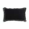 Cotton Cushion Cover Hitam Black (30x50cm) by Gaya Alegria