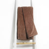 Handmade Velvet Throw Blanket Khatis Chocolate (130x180cm) - By Gaya Alegria