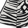 Handmade Cotton Throw Blanket Plaid Zebra Black & White (200 x 140cm) by Gaya Alegria