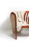 Handmade Cotton Throw Crink White (200 x 140cm) - Gaya Alegria