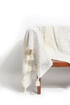Handmade Cotton Throw Sook Cream (150 x 222 cm) - Gaya Alegria