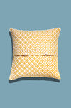 Cushion Cover - Rings Citrus Yellow (L/50x50cm) | Gaya Alegria 