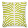 Embroidered Wool Cushion Cover Camden Lime Green (50x50cm) by Gaya Alegria