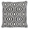 Embroidered Cotton Cushion Cover Cayleen Black (50x50cm) by Gaya Alegria