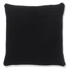 Embroidered Cotton Cushion Cover Cayleen Black (50x50cm) by Gaya Alegria