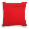 Embroidered Cotton Cushion Cover Claudine Red (50x50cm) by Gaya Alegria